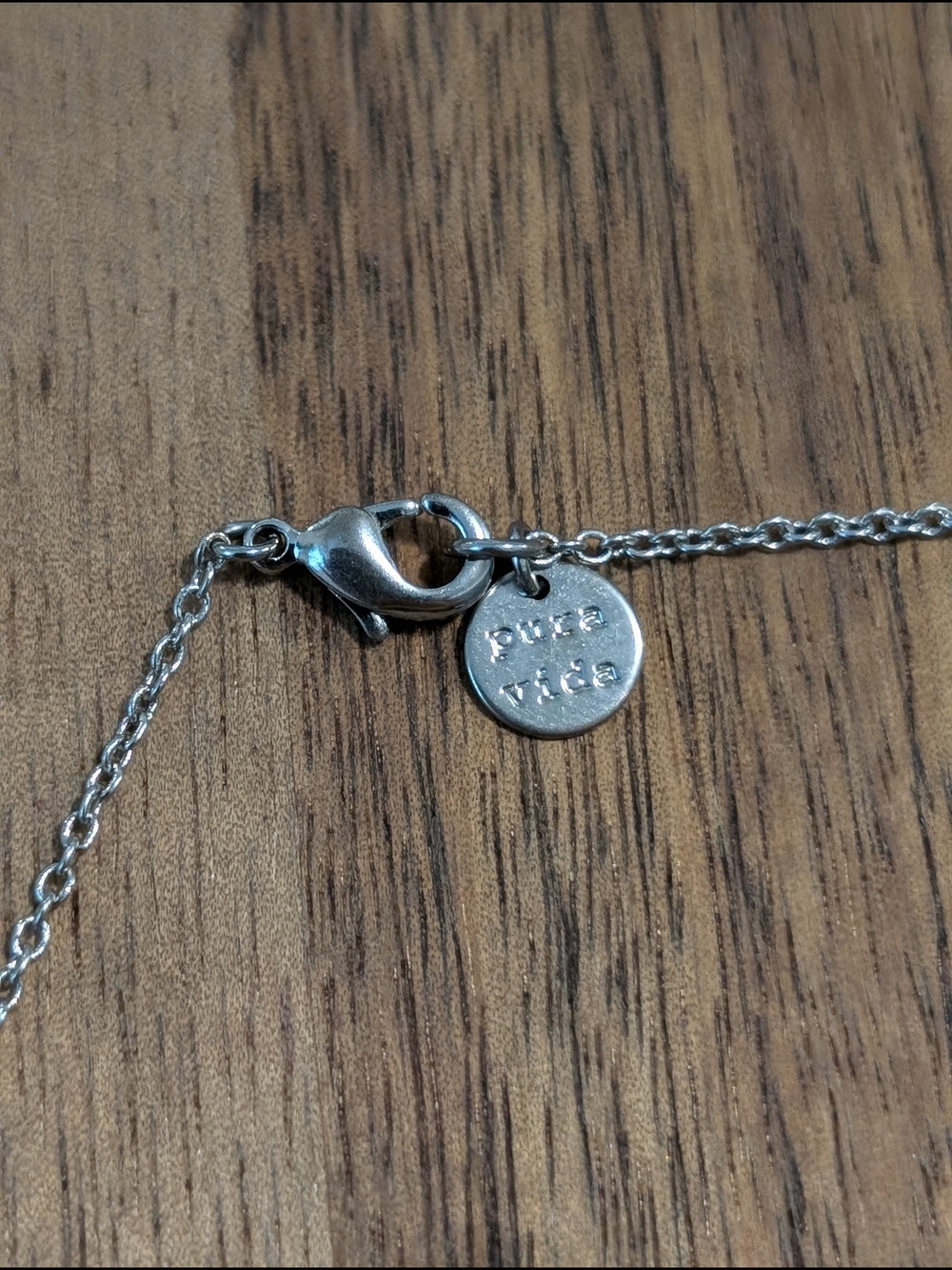 Pura Vida Silver Tone White Daisy Pendant Choker Necklace 16" Petite - Picture 8 of 8